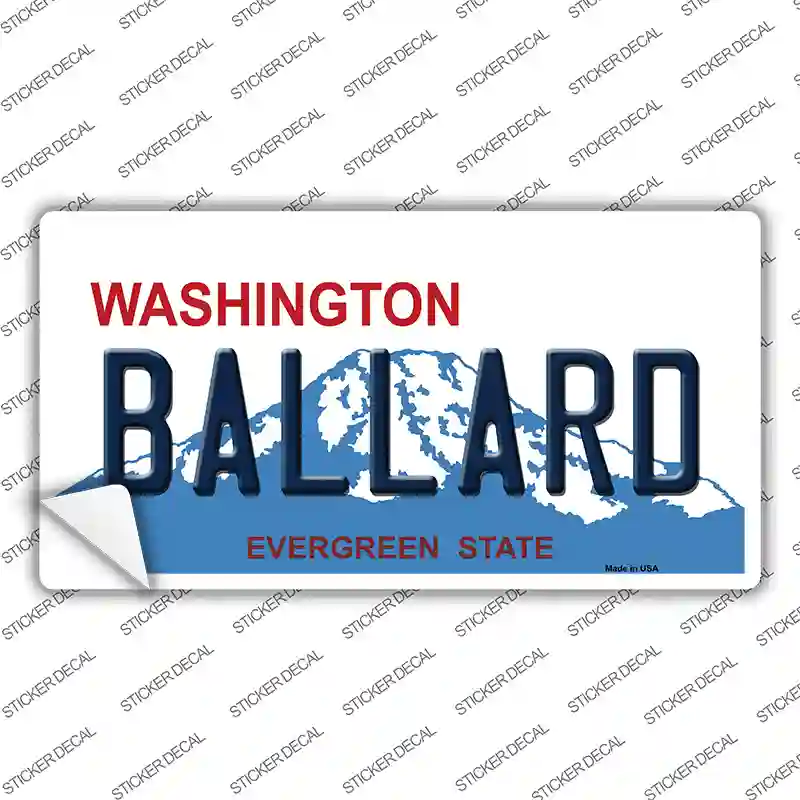 Ballard Washington Novelty Sticker Decal Small