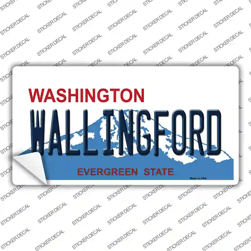 Washington Wallingford Novelty Sticker Decal Small