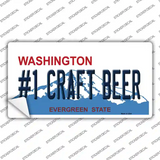 No 1 Craft Beer Washington Novelty Sticker Decal Small