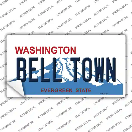 Bell Town Washington Novelty Sticker Decal Small