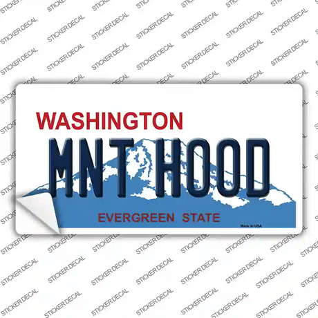 MNT Hood Washington Novelty Sticker Decal Small