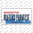 Boaters Paradise Washington Novelty Sticker Decal Small