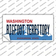 Bigfoot Territory Washington Novelty Sticker Decal Small