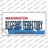 Bigfoot Territory Washington Novelty Sticker Decal Small