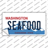 Seafood Washington Novelty Sticker Decal Small