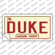 Duke Novelty Sticker Decal Small