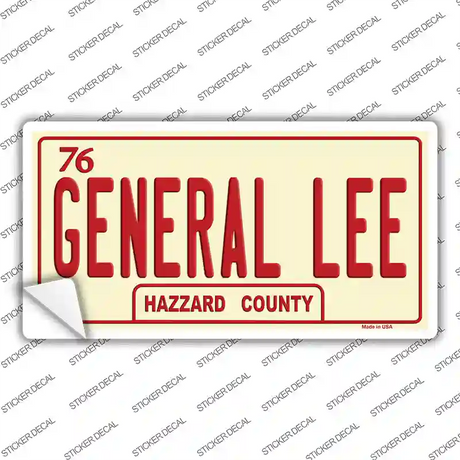 General Lee Novelty Sticker Decal Small