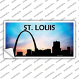 St Louis Silhouette Novelty Sticker Decal Small