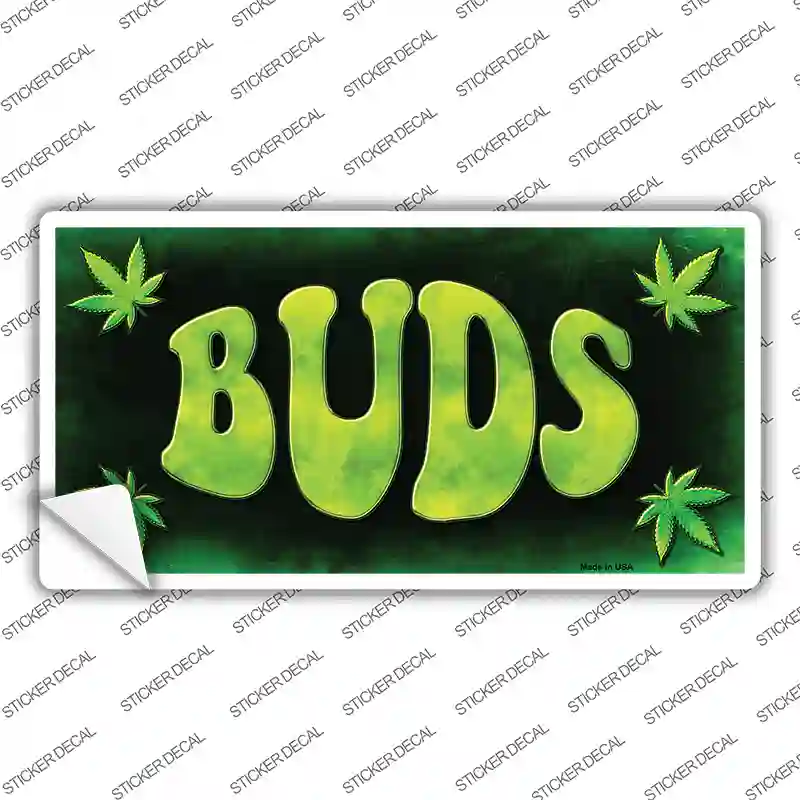 Buds Novelty Sticker Decal Small