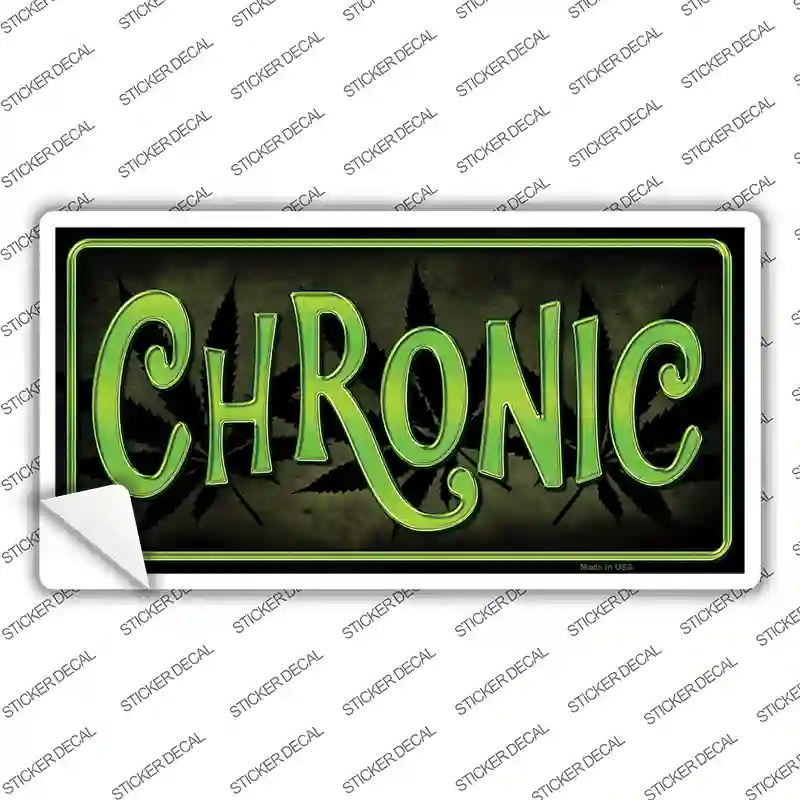 Chronic Novelty Sticker Decal Small