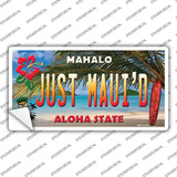 Just Mauid Hawaii Background Novelty Sticker Decal Small