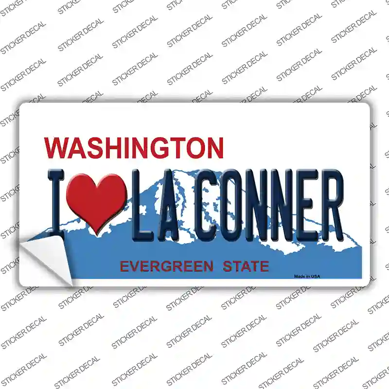 I Love La Conner Washington Novelty Sticker Decal
