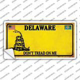 Delaware Dont Tread On Me Novelty Sticker Decal Small