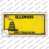 Illinois Dont Tread On Me Novelty Sticker Decal Small