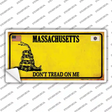 Massachusetts Dont Tread On Me Novelty Sticker Decal Small