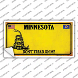 Minnesota Dont Tread On Me Novelty Sticker Decal Small