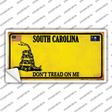 South Carolina Dont Tread On Me Novelty Sticker Decal Small