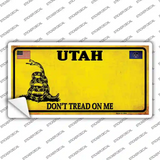 Utah Dont Tread On Me Novelty Sticker Decal Small