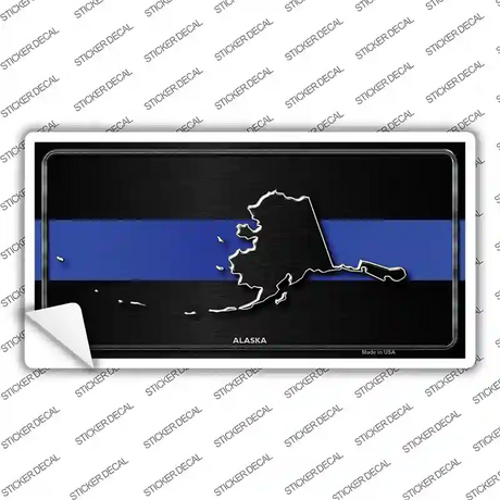 Alaska Thin Blue Line Novelty Sticker Decal Small