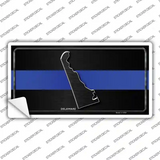 Delaware Thin Blue Line Novelty Sticker Decal Small