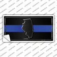 Illinois Thin Blue Line Novelty Sticker Decal Small