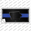 Iowa Thin Blue Line Novelty Sticker Decal Small