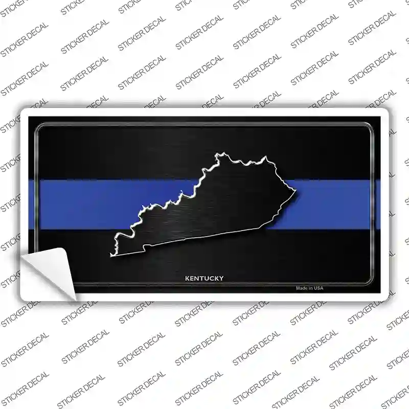 Kentucky Thin Blue Line Novelty Sticker Decal Small