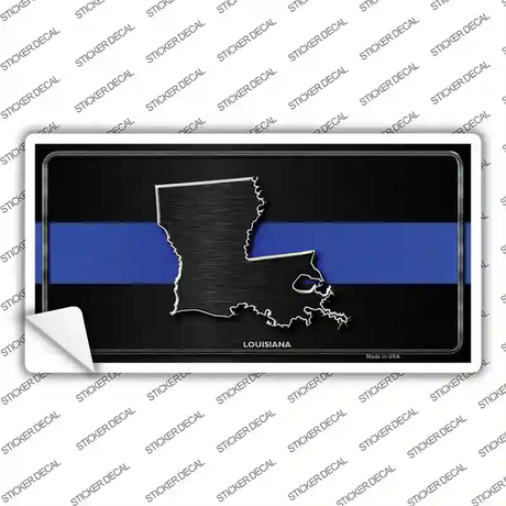 Louisiana Thin Blue Line Novelty Sticker Decal Small