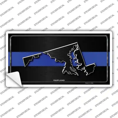 Maryland Thin Blue Line Novelty Sticker Decal Small