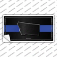 Montana Thin Blue Line Novelty Sticker Decal Small