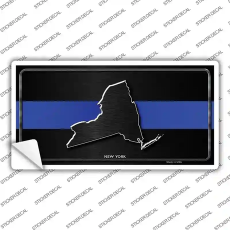 New York Thin Blue Line Novelty Sticker Decal Small