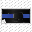 Oklahoma Thin Blue Line Novelty Sticker Decal Small