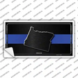 Oregon Thin Blue Line Novelty Sticker Decal Small