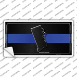 Rhode Island Thin Blue Line Novelty Sticker Decal Small