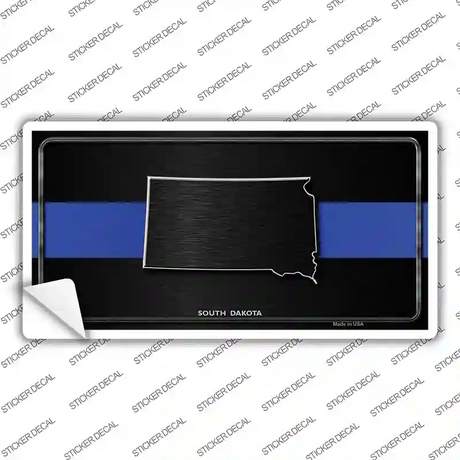 South Dakota Thin Blue Line Novelty Sticker Decal Small