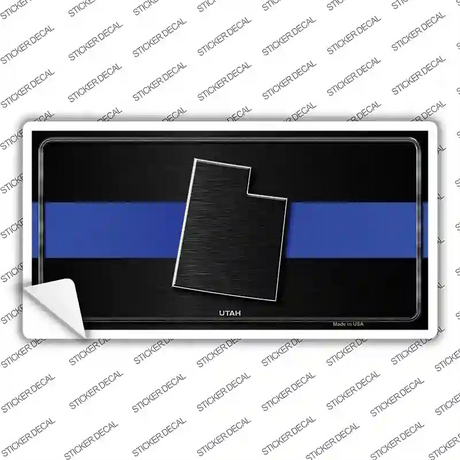 Utah Thin Blue Line Novelty Sticker Decal Small