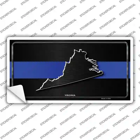 Virginia Thin Blue Line Novelty Sticker Decal Small