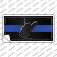 West Virginia Thin Blue Line Novelty Sticker Decal Small