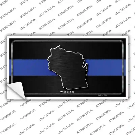 Wisconsin Thin Blue Line Novelty Sticker Decal Small