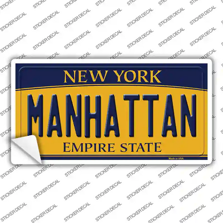 Manhattan New York Novelty Sticker Decal Small