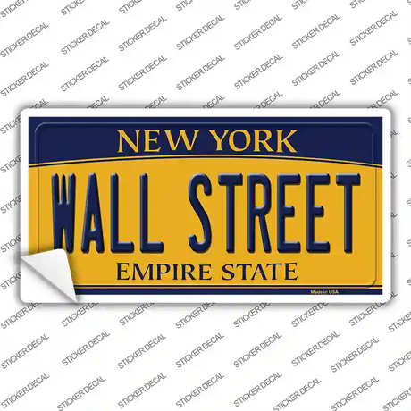 Wall Street New York Novelty Sticker Decal Small