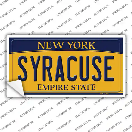 Syracuse New York Novelty Sticker Decal Small