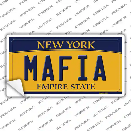 Mafia New York Novelty Sticker Decal Small