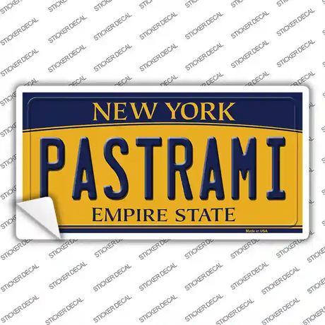 Pastrami New York Novelty Sticker Decal Small