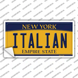 Italian New York Novelty Sticker Decal Small