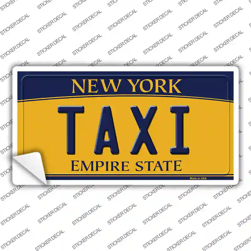 Taxi New York Novelty Sticker Decal Small