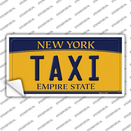 Taxi New York Novelty Sticker Decal Small