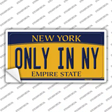 Only in NY New York Novelty Sticker Decal Small