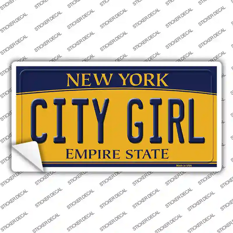 City Girl New York Novelty Sticker Decal Small