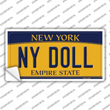 NY Doll New York Novelty Sticker Decal Small